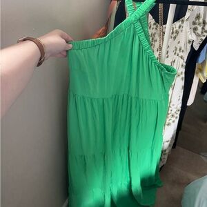 Show Me Your Mumu Hallie Halter Dress in Spring Green